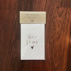Stevie + Bean His & Her Vow Journals